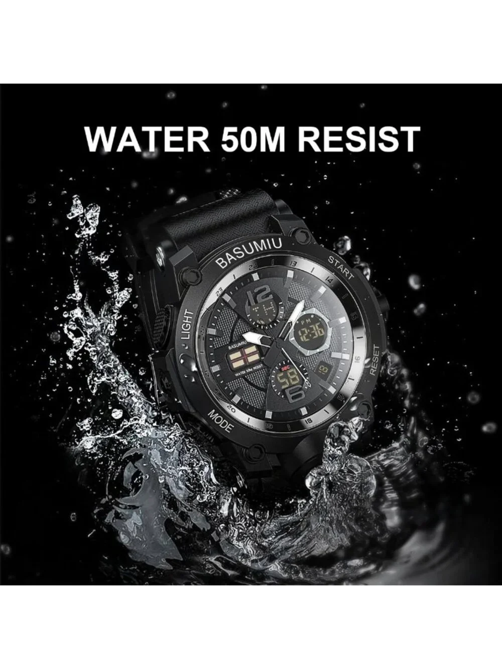 Waterproof Military Digital Sports Watch for Men - Durable, Stylish & Functional